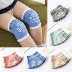 Cotton Protector Stretchable Knee Caps for Baby (1 Pair)